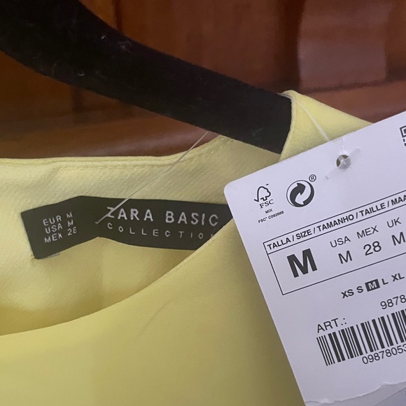 Zara Basic Collection Lemon Dress - Picture 2 of 5